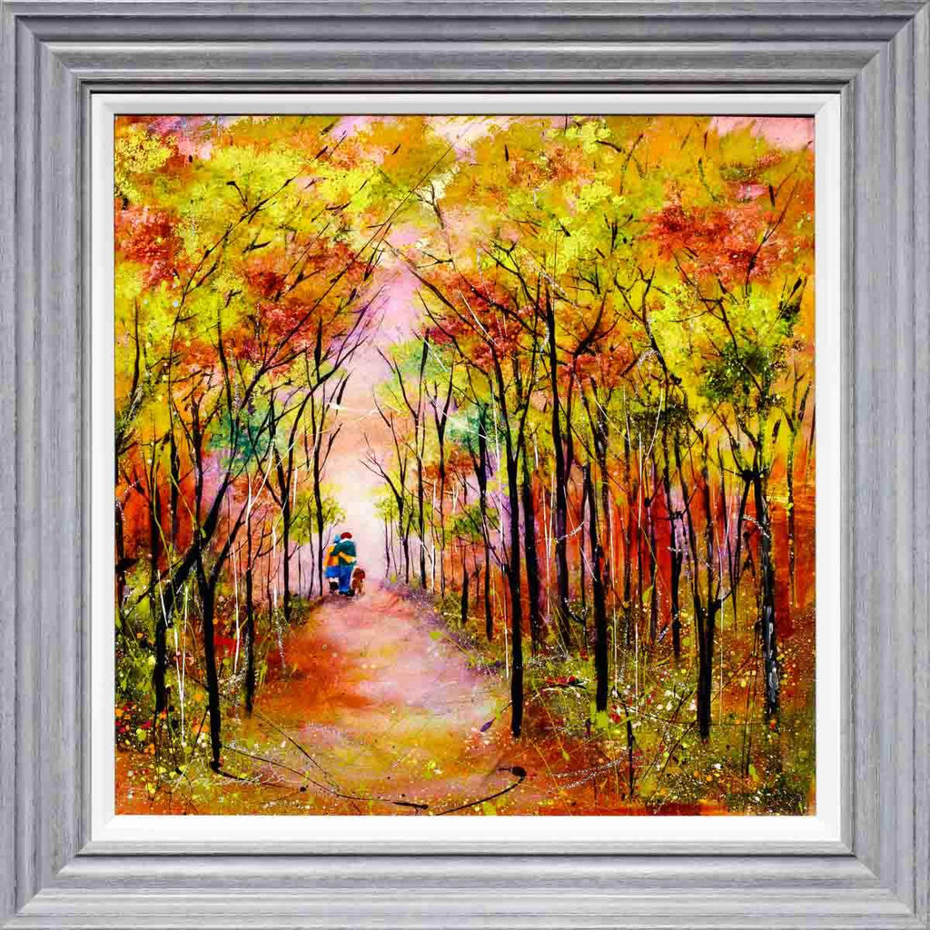 An Autumn Walk - Original - SOLD by artist Rozanne Bell - Wyecliffe Galleries