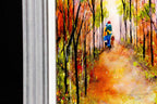 An Autumn Walk - Original - SOLD by artist Rozanne Bell - Wyecliffe Galleries