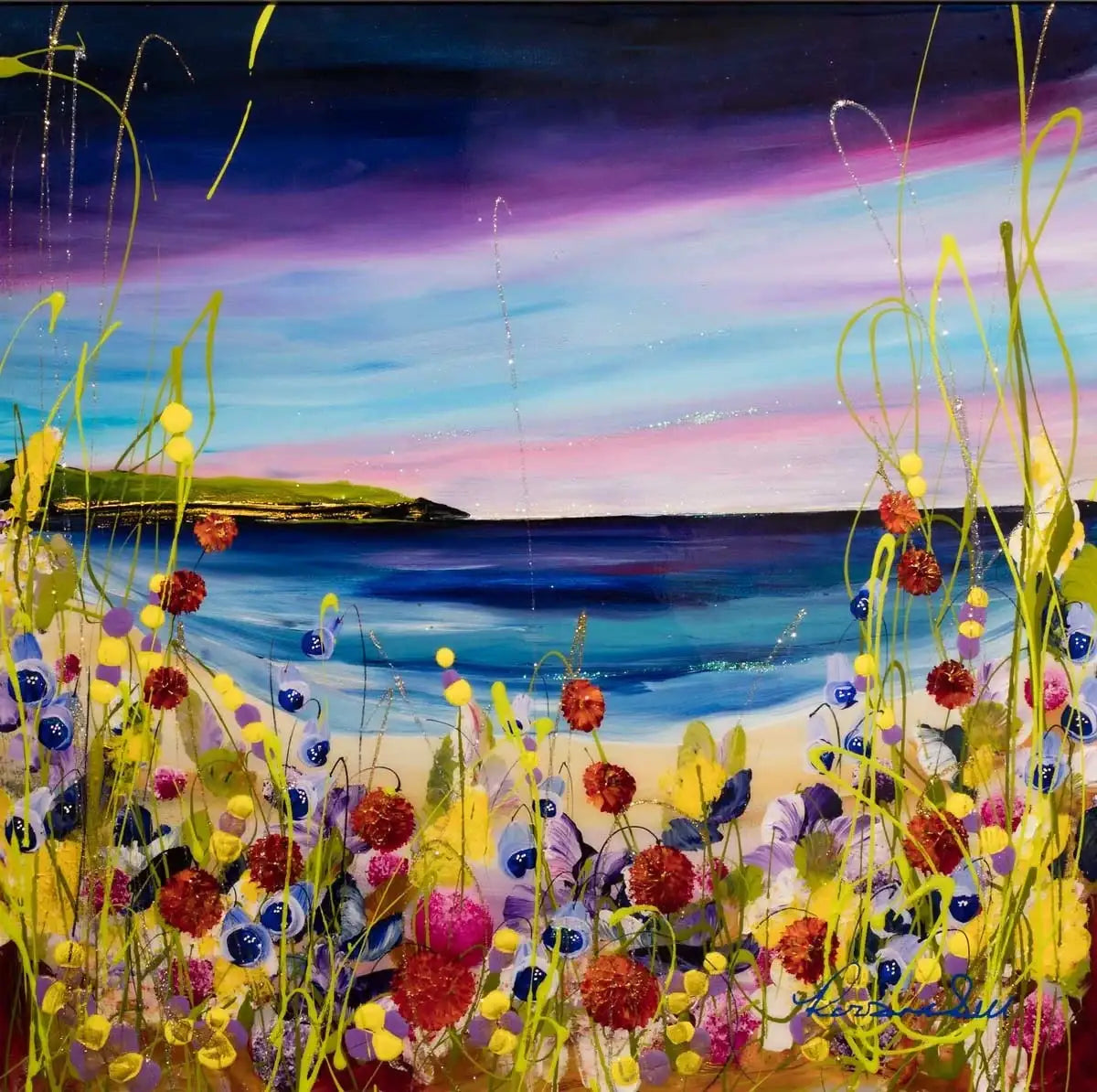 An Idyllic Evening - SOLD by artist Rozanne Bell - Wyecliffe Galleries