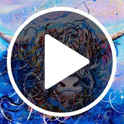 Angus - SOLD by artist Rozanne Bell - Wyecliffe Galleries