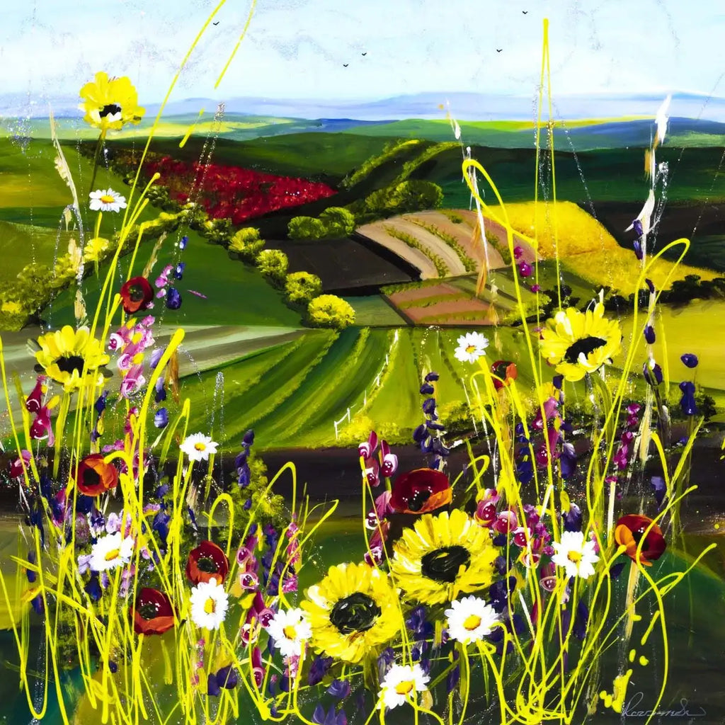 Array of Colours - Original - SOLD by artist Rozanne Bell - Wyecliffe Galleries