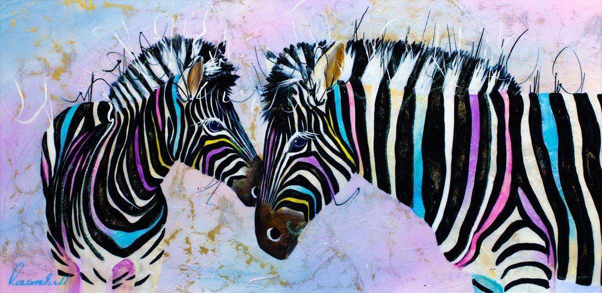 As Clear As Black And White - Original - SOLD by artist Rozanne Bell - Wyecliffe Galleries