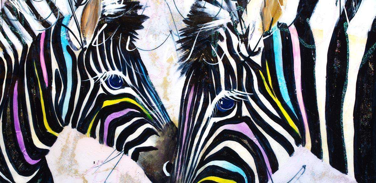 As Clear As Black And White - Original - SOLD by artist Rozanne Bell - Wyecliffe Galleries