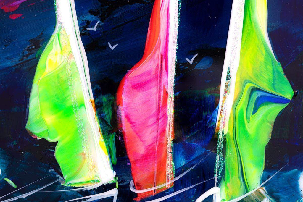 At The Finish Line - Original - SOLD by artist Rozanne Bell - Wyecliffe Galleries