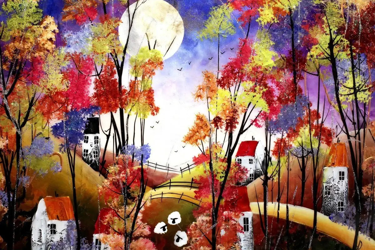 Autumn Colours I - Original - SOLD by artist Rozanne Bell - Wyecliffe Galleries