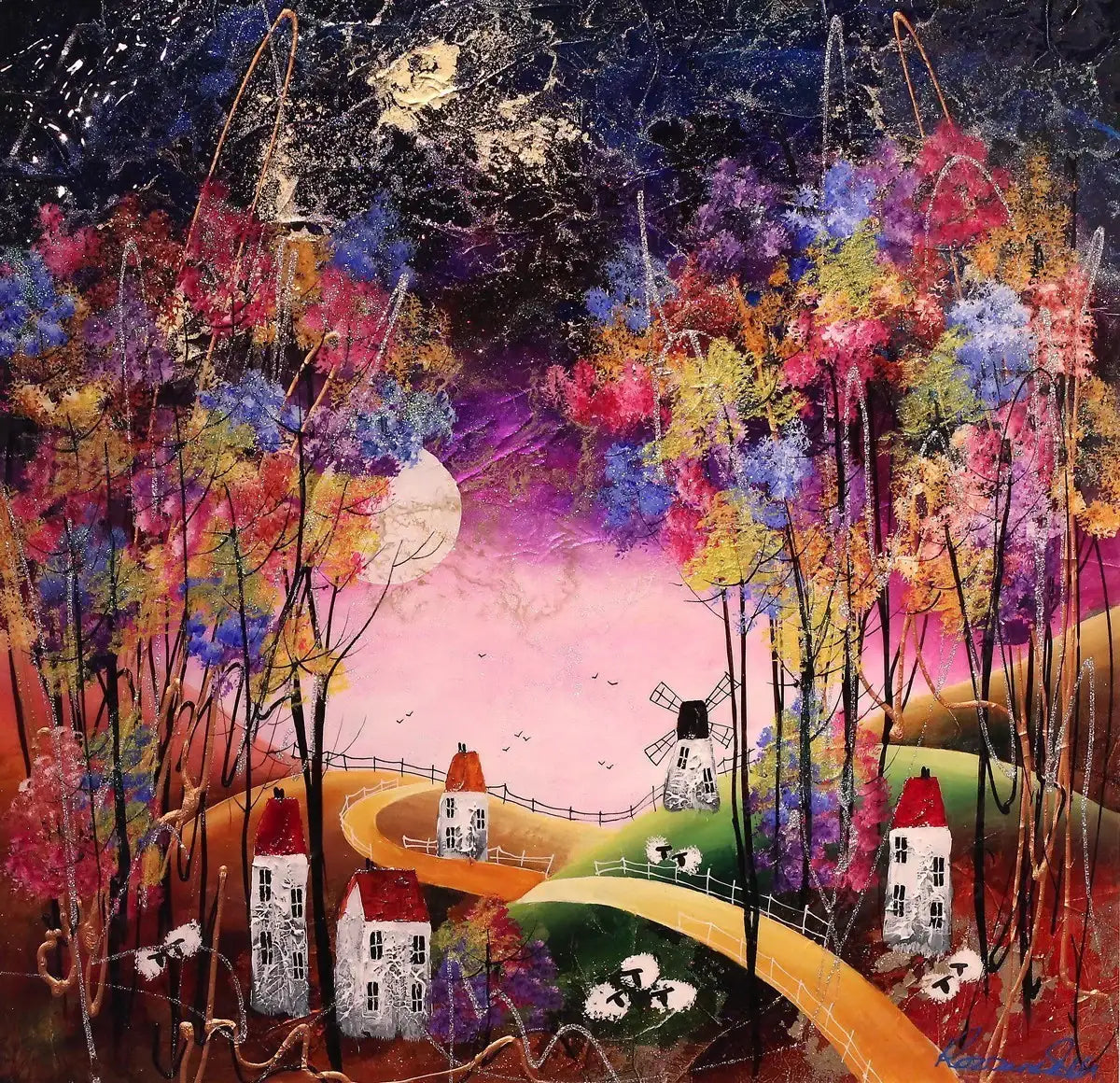 Autumn Evening - Original - SOLD by artist Rozanne Bell - Wyecliffe Galleries