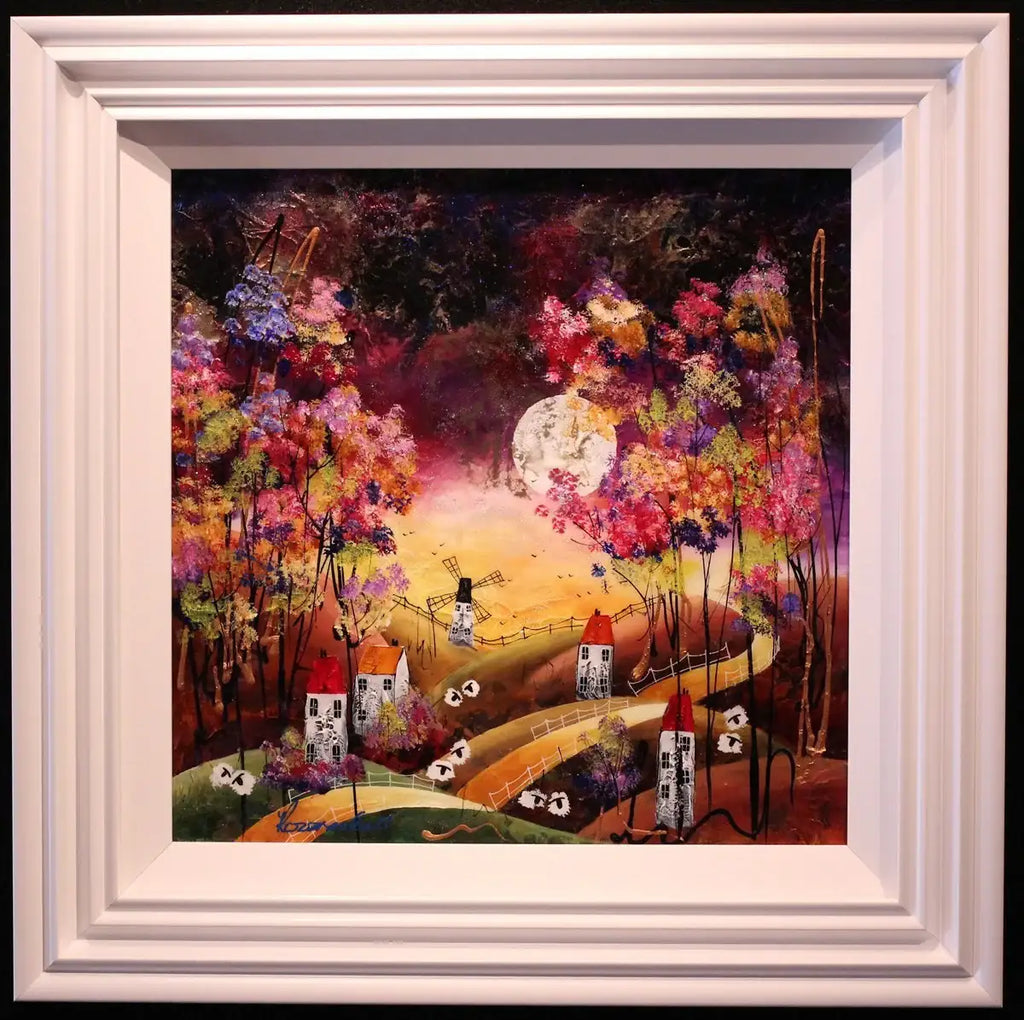 Autumn Moon - SOLD by artist Rozanne Bell - Wyecliffe Galleries