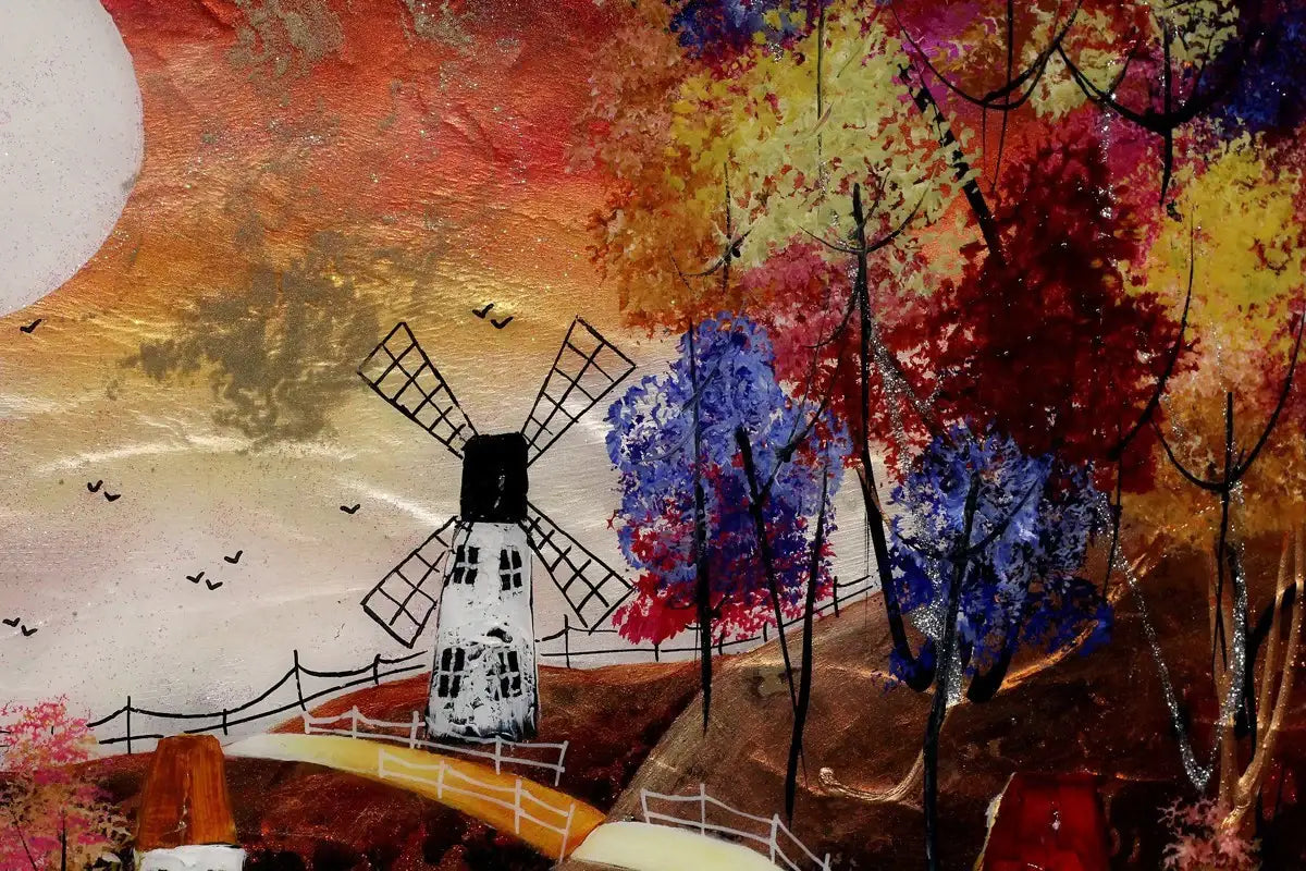 Autumn Pathway I - Original - SOLD by artist Rozanne Bell - Wyecliffe Galleries