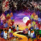 Autumn Pathway II - SOLD by artist Rozanne Bell - Wyecliffe Galleries