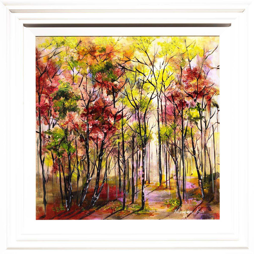 Autumn Stroll - Original - SOLD by artist Rozanne Bell - Wyecliffe Galleries