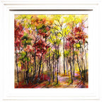 Autumn Stroll - Original - SOLD by artist Rozanne Bell - Wyecliffe Galleries