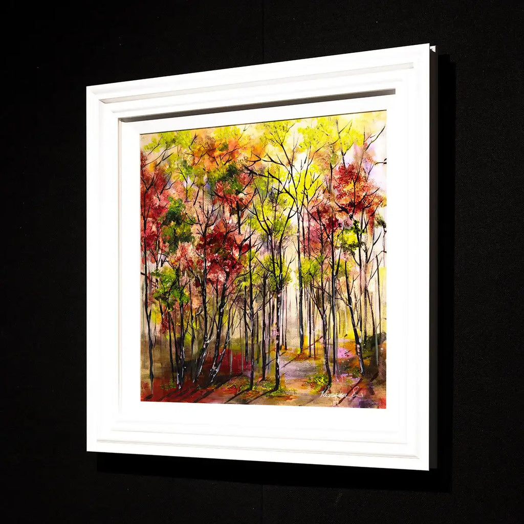 Autumn Stroll - Original - SOLD by artist Rozanne Bell - Wyecliffe Galleries