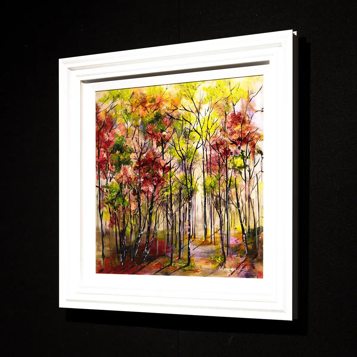 Autumn Stroll - Original - SOLD by artist Rozanne Bell - Wyecliffe Galleries