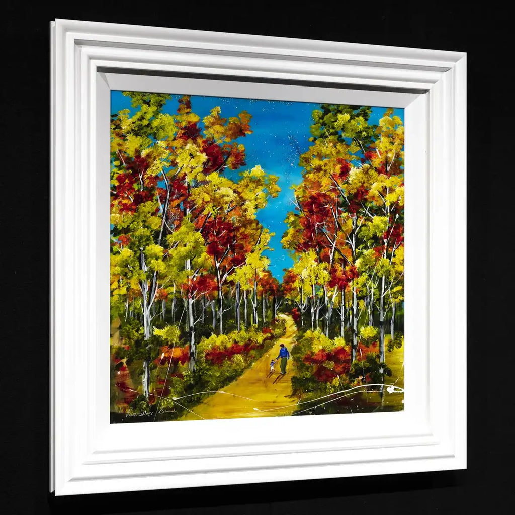 Autumn Walkway - Original - SOLD by artist Rozanne Bell - Wyecliffe Galleries