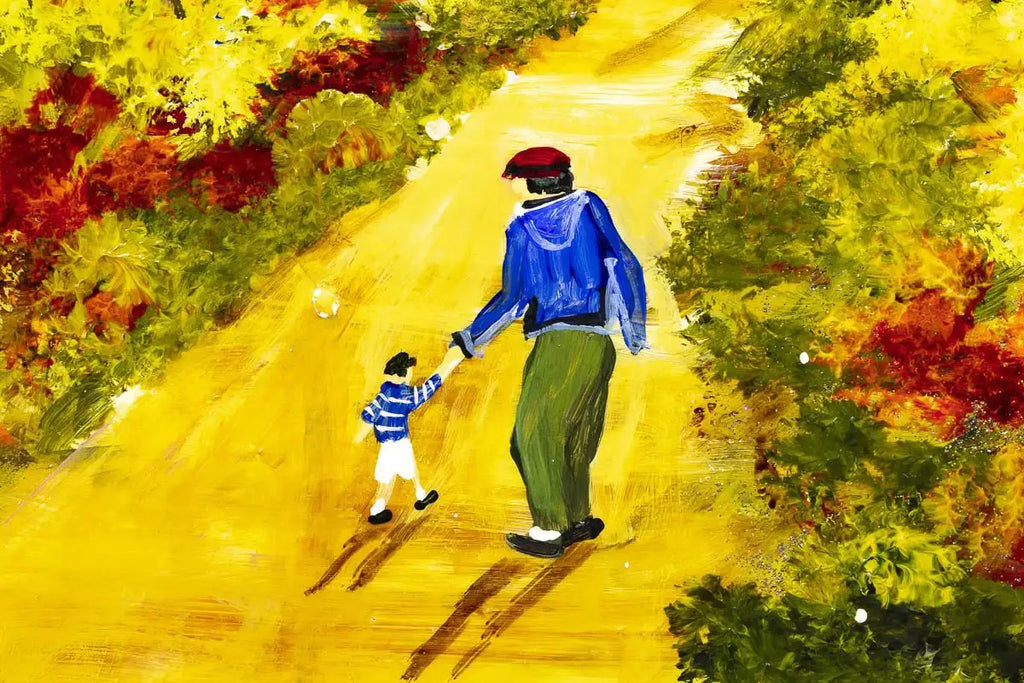 Autumn Walkway - Original - SOLD by artist Rozanne Bell - Wyecliffe Galleries