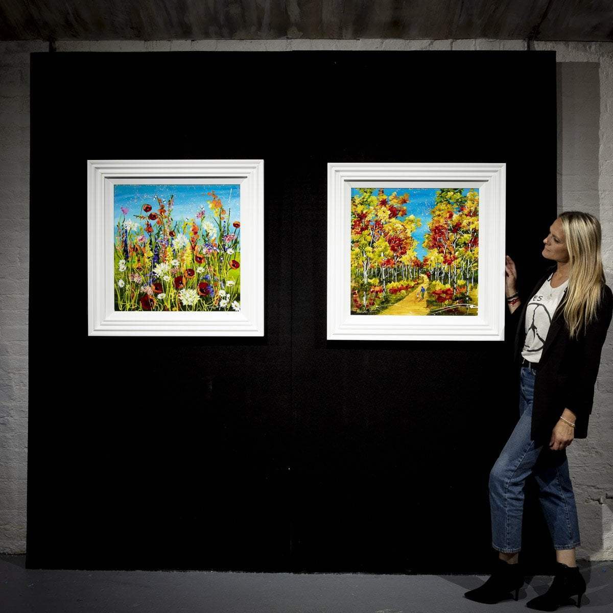 Autumn Walkway - Original - SOLD by artist Rozanne Bell - Wyecliffe Galleries