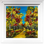 Autumn Walkway - Original - SOLD by artist Rozanne Bell - Wyecliffe Galleries