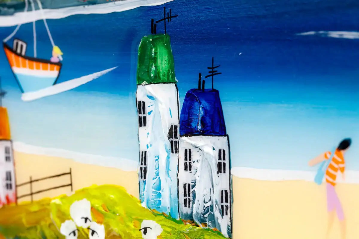 Beach Bliss - Original - SOLD by artist Rozanne Bell - Wyecliffe Galleries