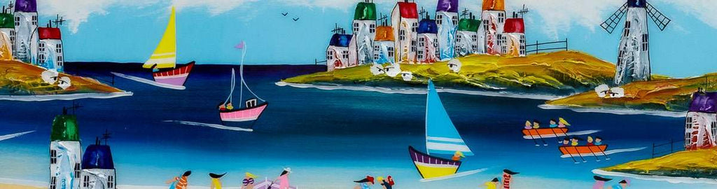 Beach Bliss - Original - SOLD by artist Rozanne Bell - Wyecliffe Galleries
