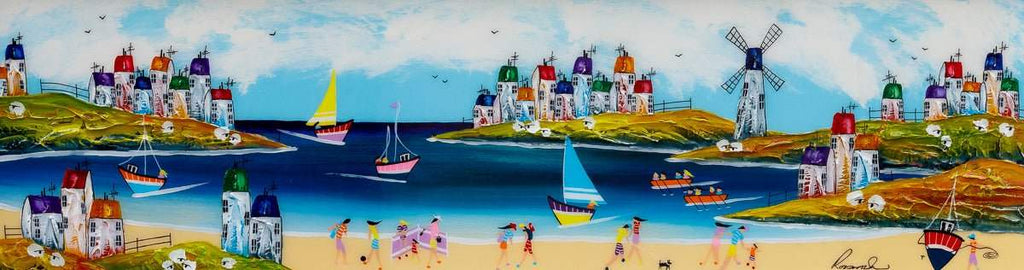 Beach Bliss - Original - SOLD by artist Rozanne Bell - Wyecliffe Galleries