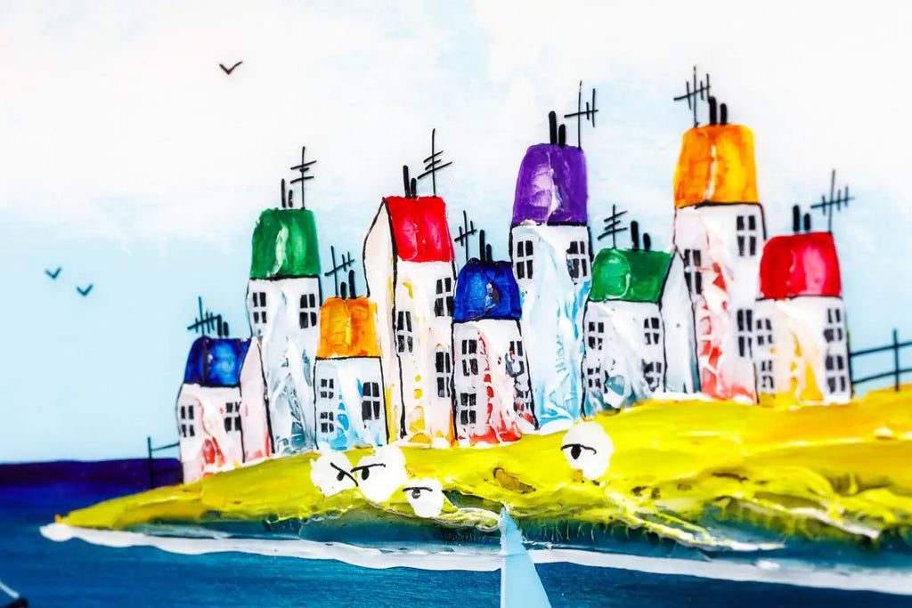 Beach Bliss - Original - SOLD by artist Rozanne Bell - Wyecliffe Galleries