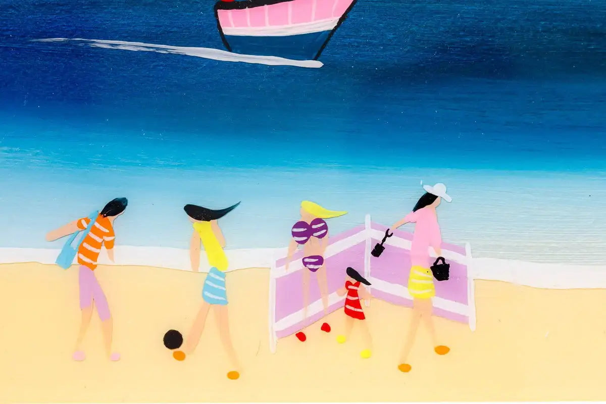 Beach Bliss - Original - SOLD by artist Rozanne Bell - Wyecliffe Galleries