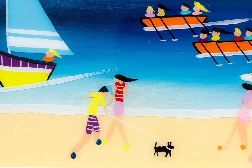 Beach Bliss - Original - SOLD by artist Rozanne Bell - Wyecliffe Galleries