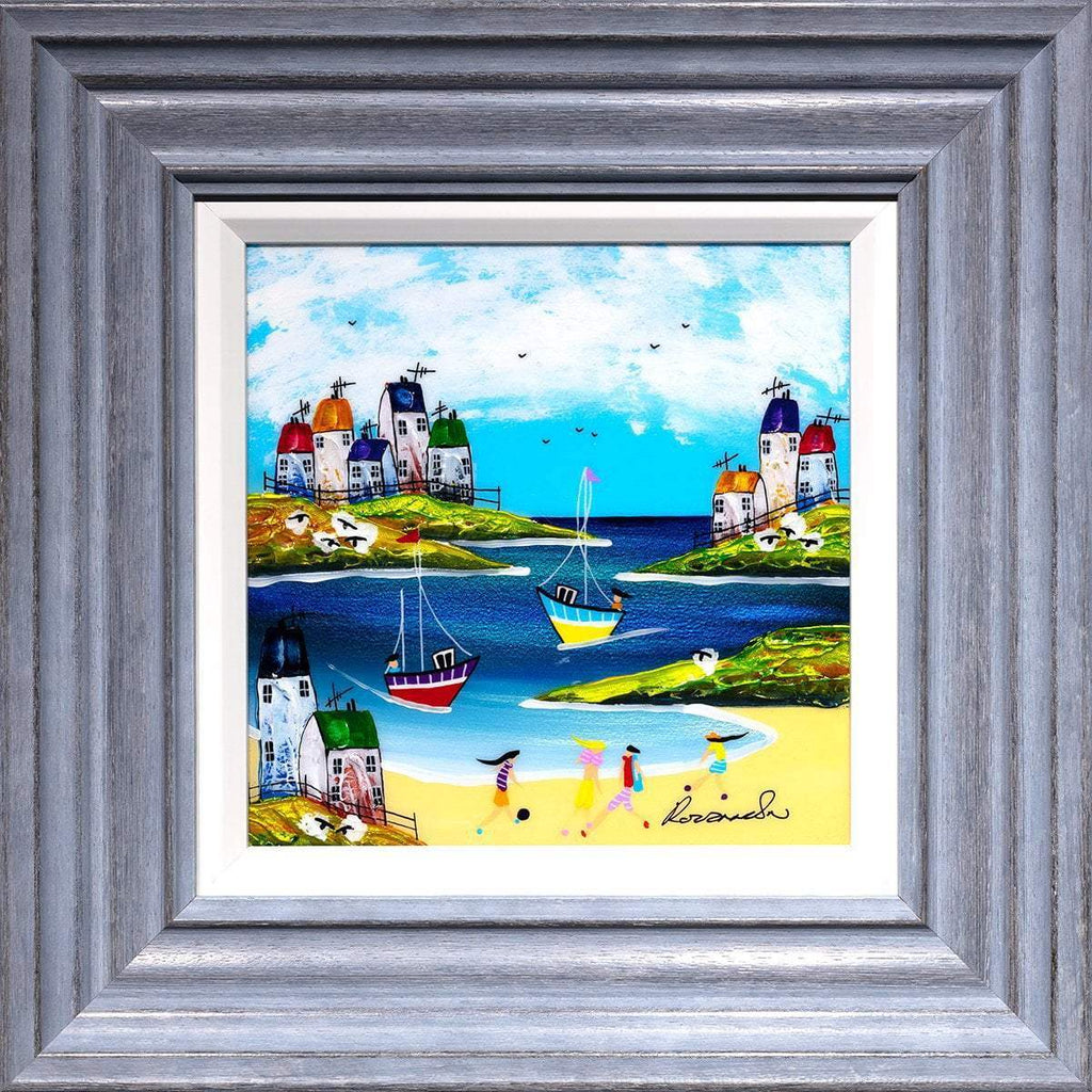 Beach Days I - Original - SOLD by artist Rozanne Bell - Wyecliffe Galleries