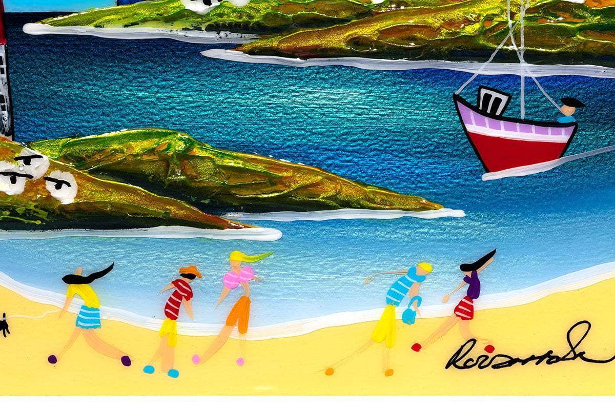 Beach Days II - Original - SOLD by artist Rozanne Bell - Wyecliffe Galleries