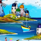 Beach Life I - Original - SOLD by artist Rozanne Bell - Wyecliffe Galleries