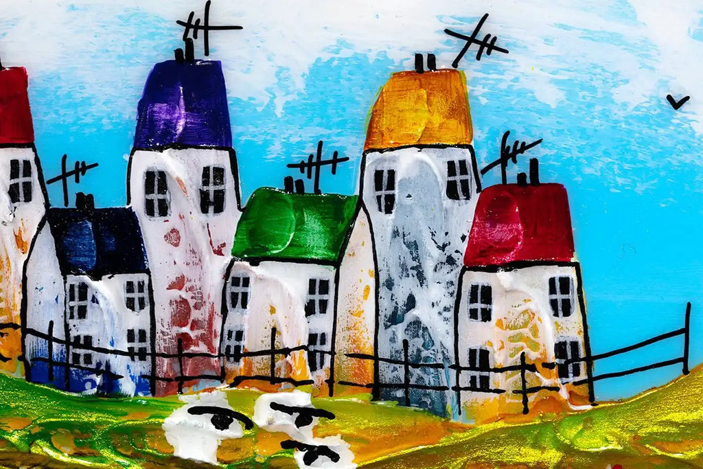 Beach Life II - Original - SOLD by artist Rozanne Bell - Wyecliffe Galleries