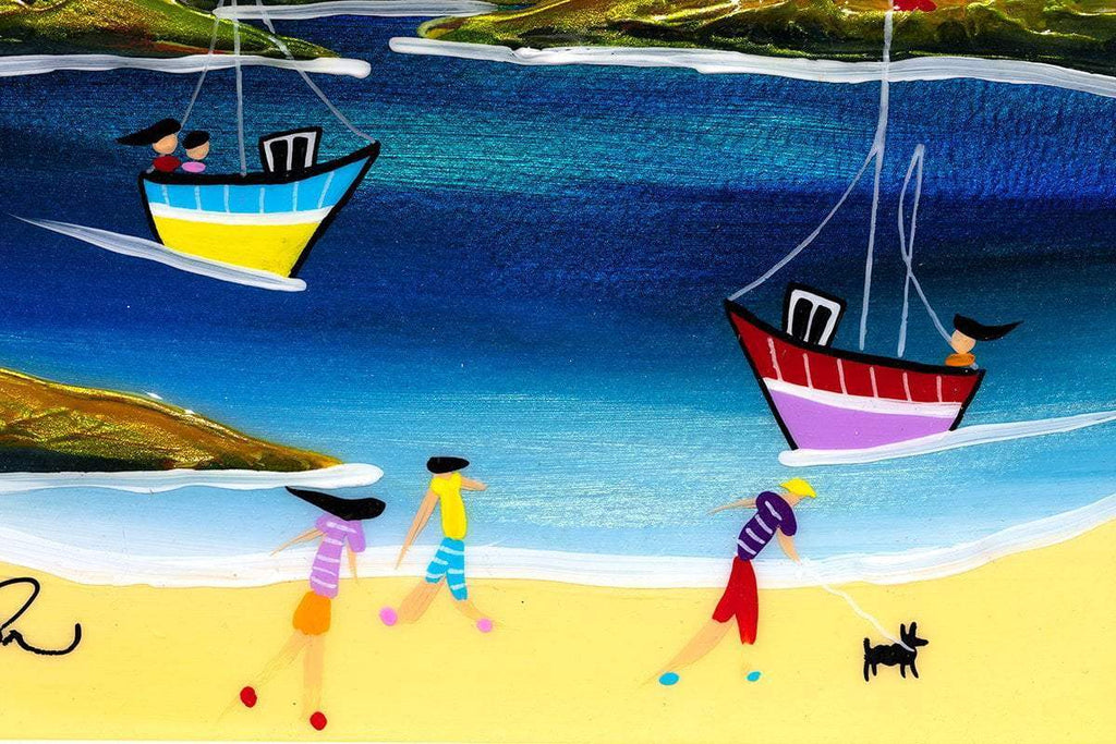 Beach Life II - Original - SOLD by artist Rozanne Bell - Wyecliffe Galleries