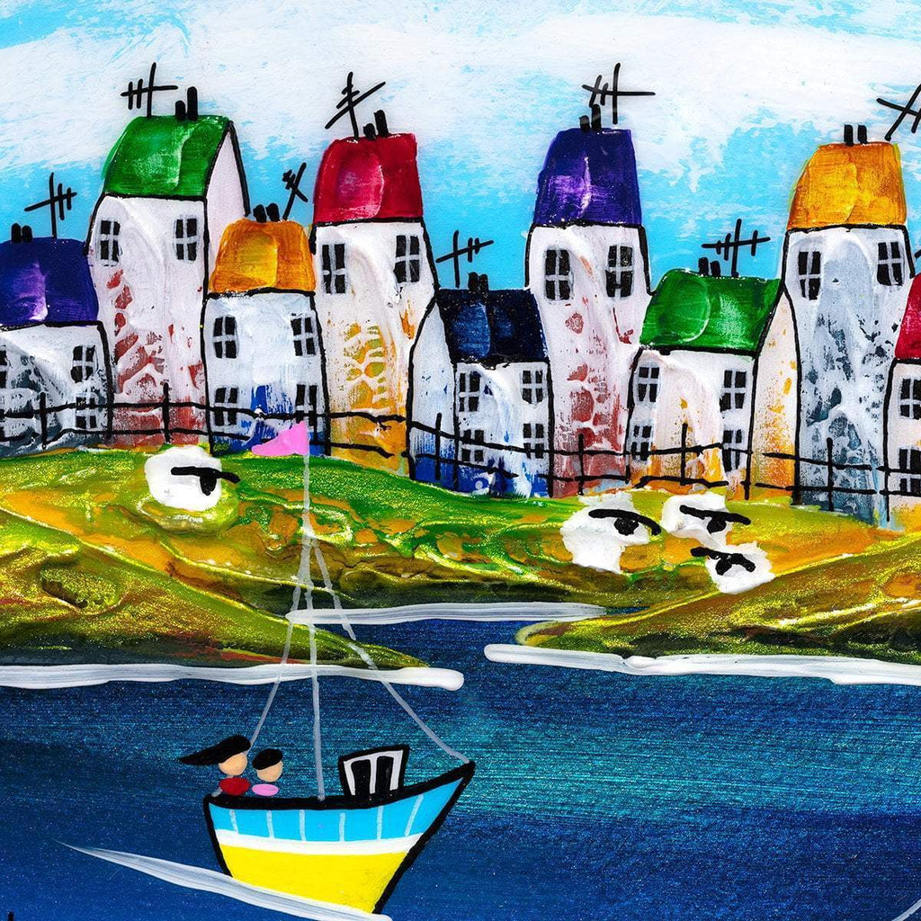 Beach Life II - Original - SOLD by artist Rozanne Bell - Wyecliffe Galleries