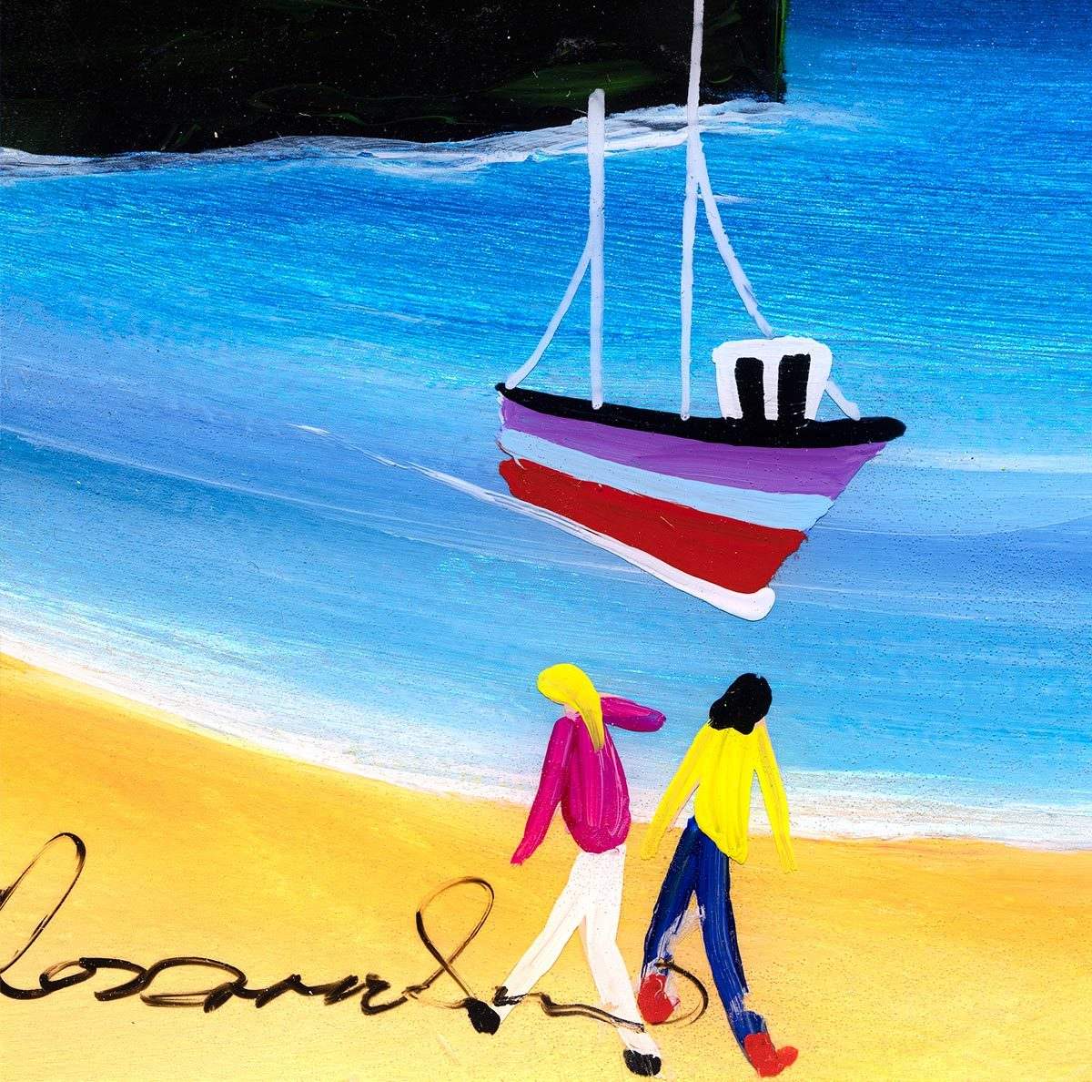 Beachcombing - Original - SOLD by artist Rozanne Bell - Wyecliffe Galleries