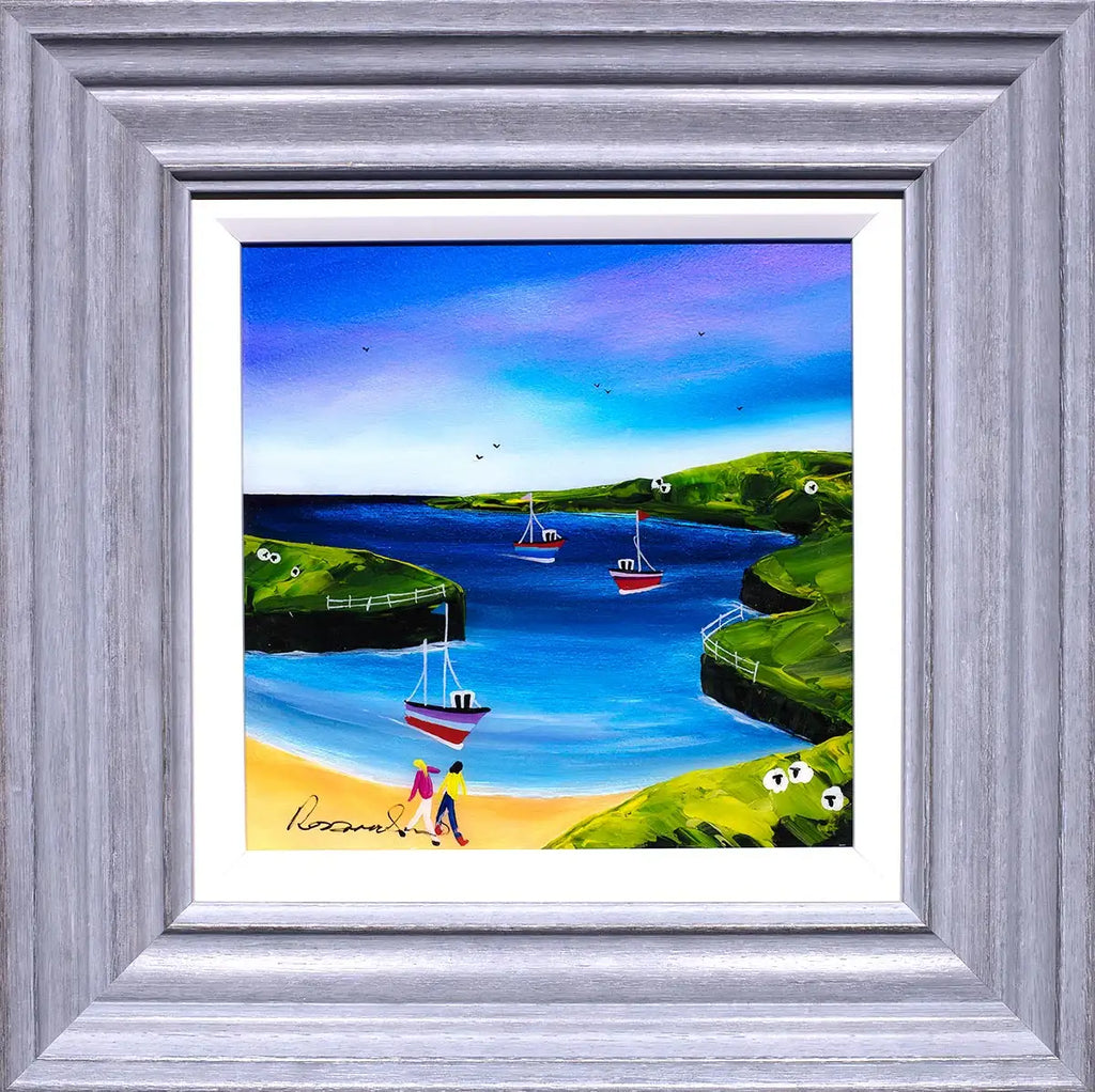 Beachcombing - Original - SOLD by artist Rozanne Bell - Wyecliffe Galleries