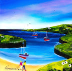 Beachcombing - Original - SOLD by artist Rozanne Bell - Wyecliffe Galleries