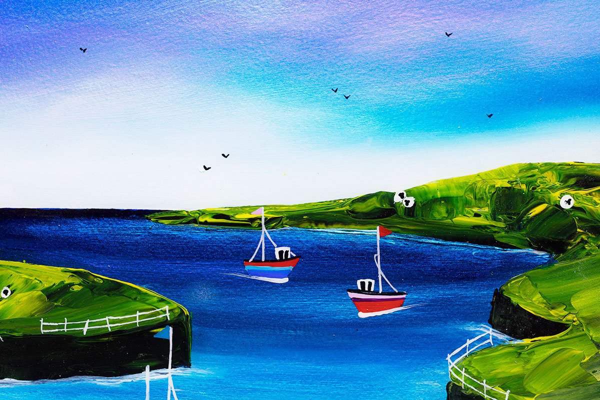 Beachcombing - Original - SOLD by artist Rozanne Bell - Wyecliffe Galleries