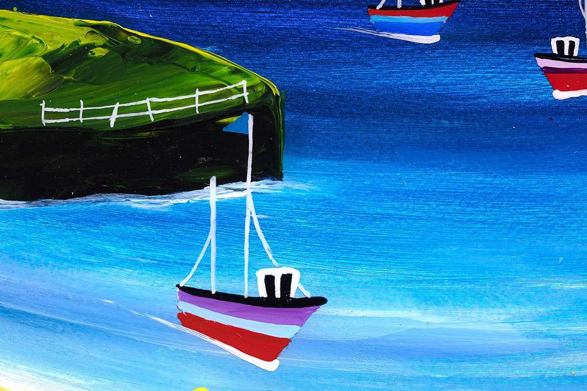 Beachcombing - Original - SOLD by artist Rozanne Bell - Wyecliffe Galleries