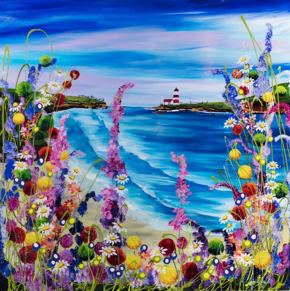 Beacon Bay - SOLD by artist Rozanne Bell - Wyecliffe Galleries