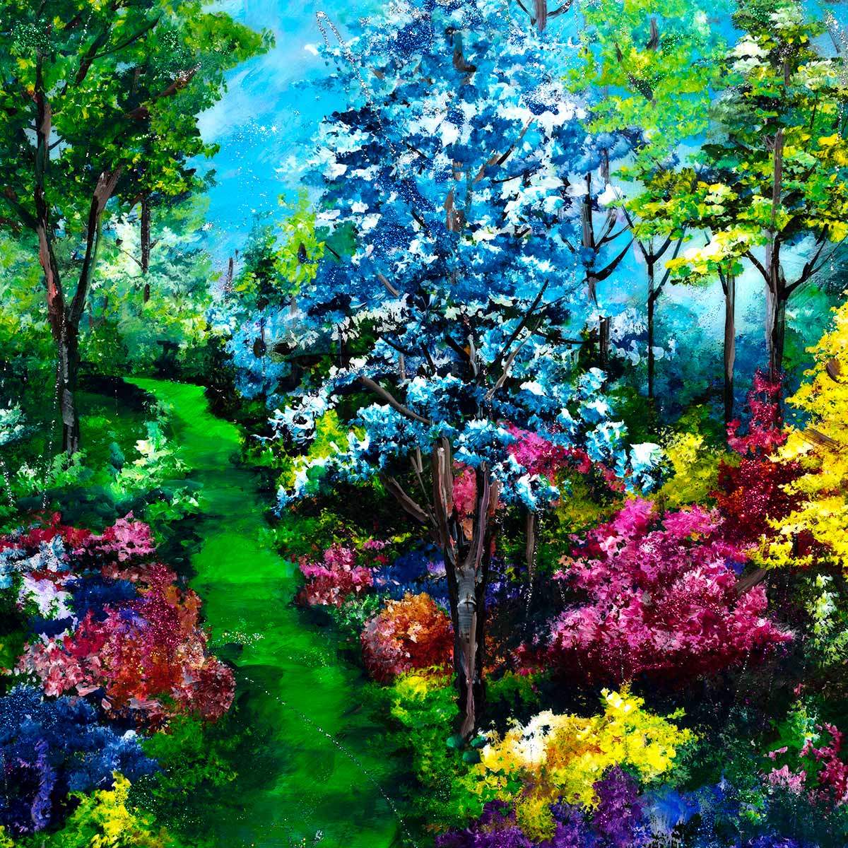 Beautiful Blooms - Original - SOLD by artist Rozanne Bell - Wyecliffe Galleries