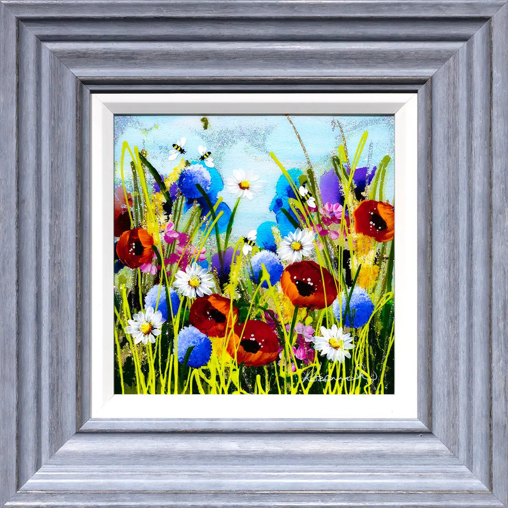 Bee Happy I - SOLD by artist Rozanne Bell - Wyecliffe Galleries