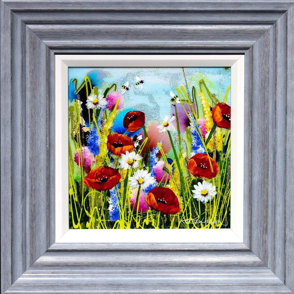 Bee Happy II - Original - SOLD by artist Rozanne Bell - Wyecliffe Galleries