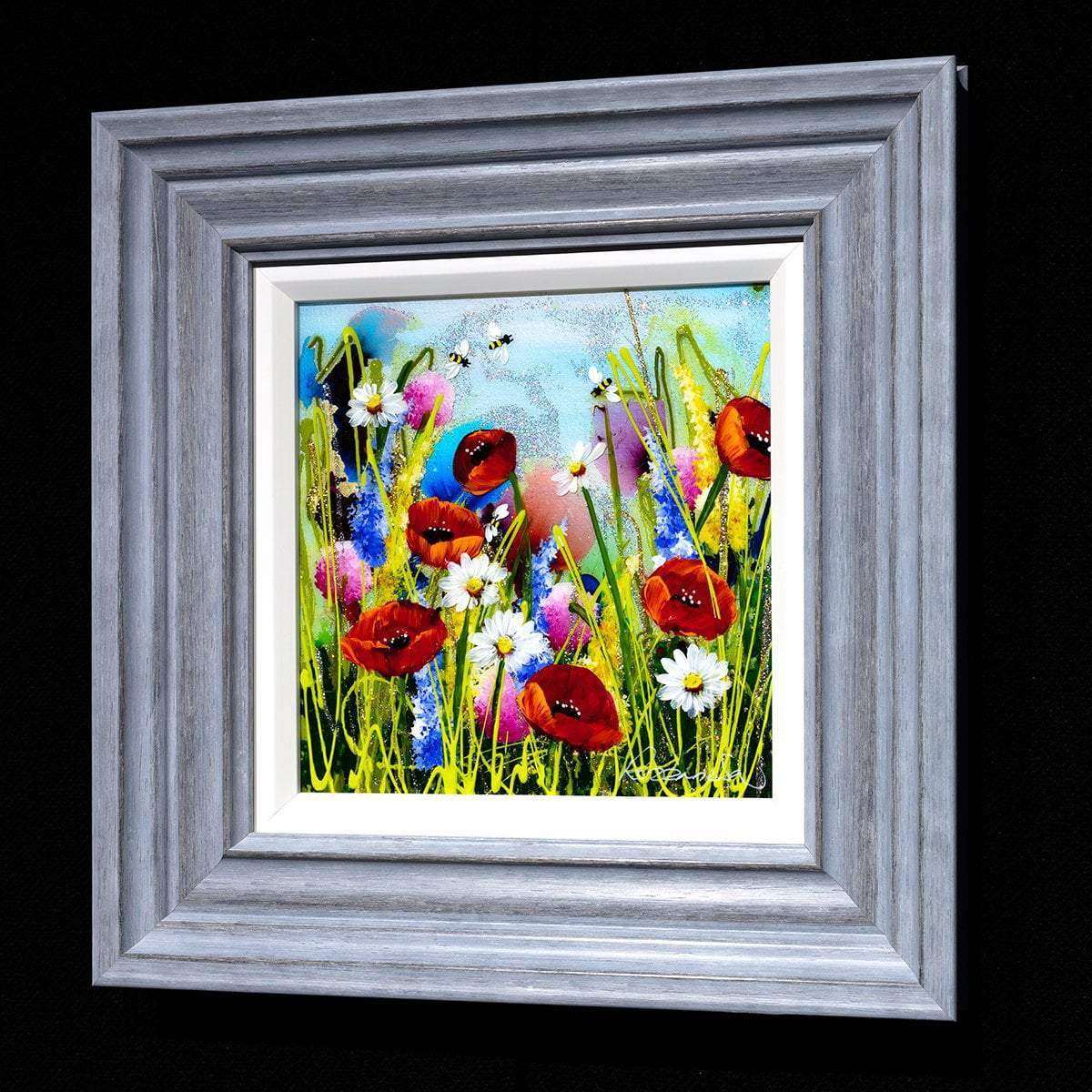 Bee Happy II - Original - SOLD by artist Rozanne Bell - Wyecliffe Galleries