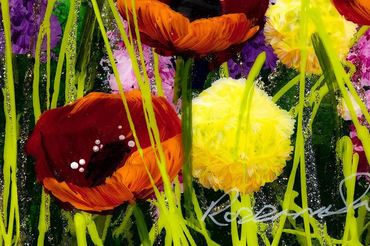 Bee Happy III - Original - SOLD by artist Rozanne Bell - Wyecliffe Galleries