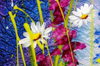 Bee's and Daisies - Original - SOLD by artist Rozanne Bell - Wyecliffe Galleries