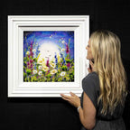 Bee's and Daisies - Original - SOLD by artist Rozanne Bell - Wyecliffe Galleries