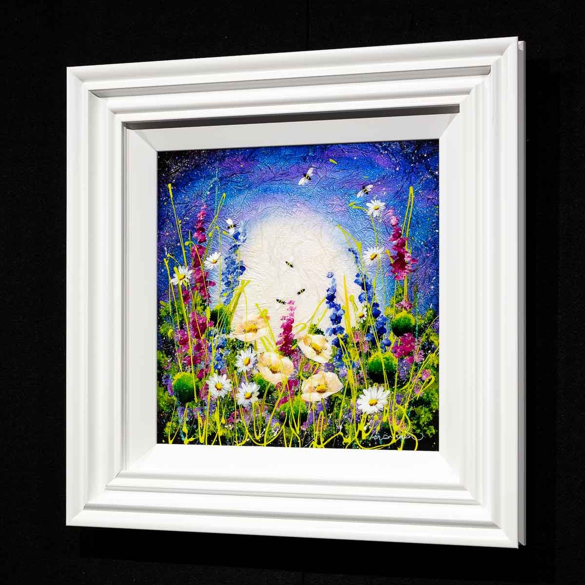 Bee&#39;s and Daisies - Original Rozanne Bell Framed