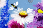 Bees and Blossoms II - Original - SOLD by artist Rozanne Bell - Wyecliffe Galleries