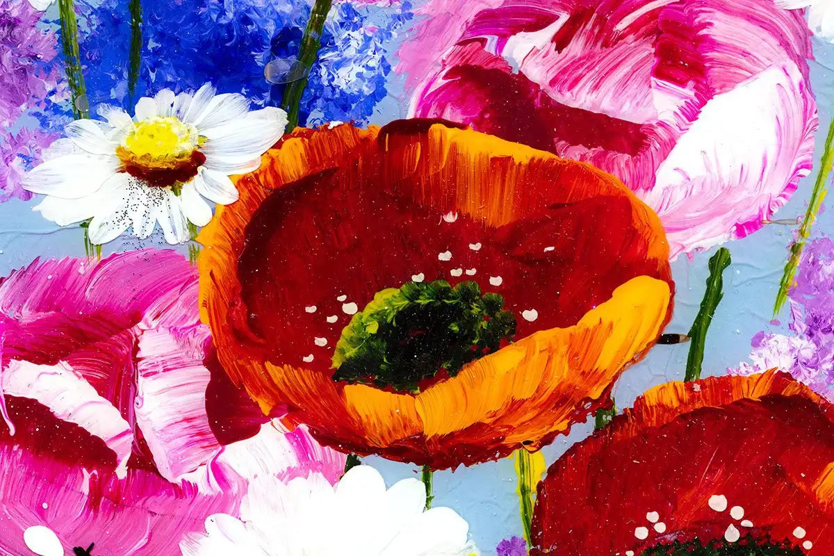 Bees and Blossoms II - Original - SOLD by artist Rozanne Bell - Wyecliffe Galleries
