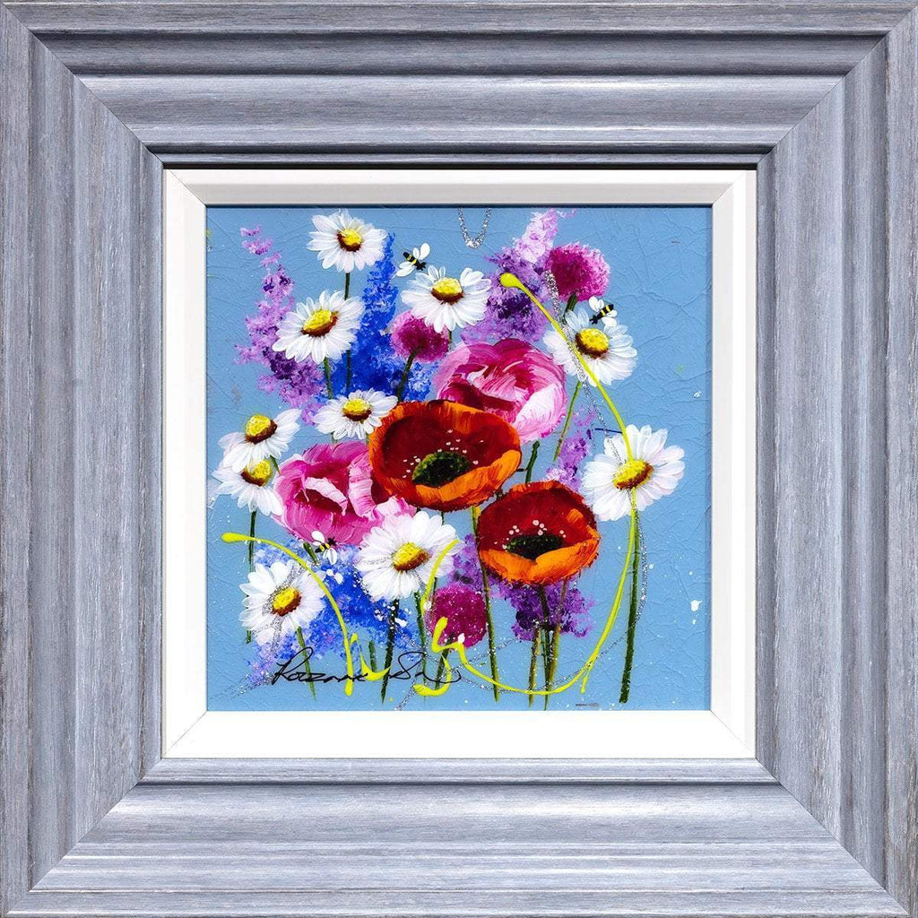 Bees and Blossoms II - Original - SOLD by artist Rozanne Bell - Wyecliffe Galleries